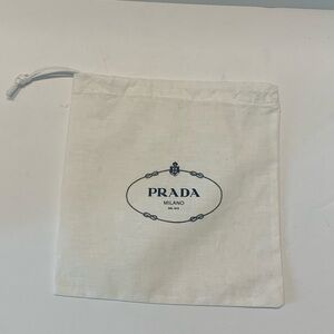 Prada Draw String Dust Bag  7 x 7